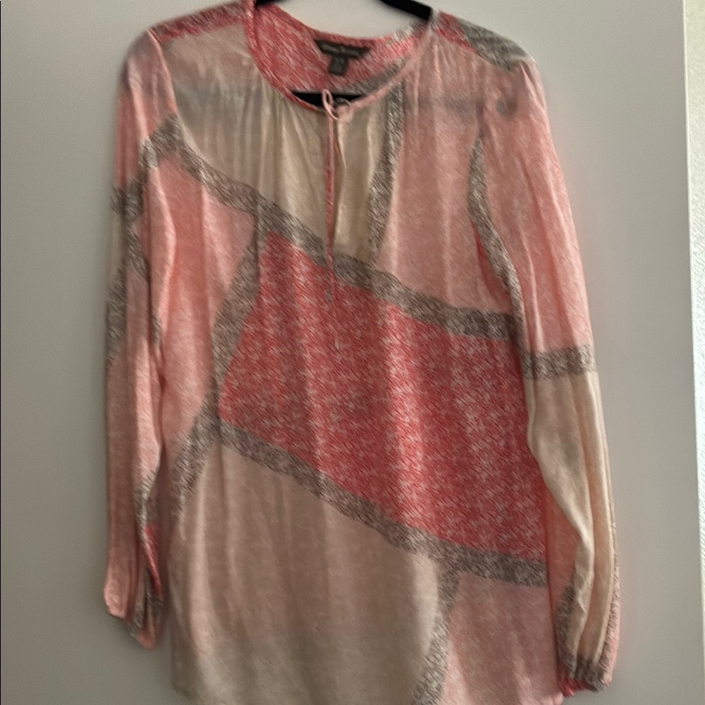 NWOT Tommy BAHAMA Women's Coral Patterned Top